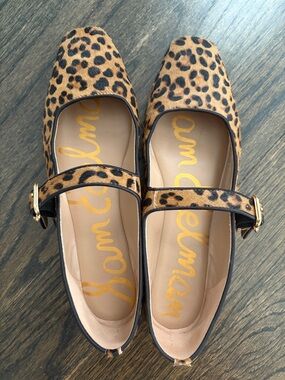 Sam Edelman Leopard Print Michaela Mary Jane Flat